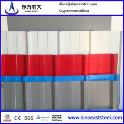 Panneau de toiture de couleur des feuilles de toit ondulé de toitures ondulées métalliques  Panneau de toiture de couleur des feuilles de toit ondulé de toitures ondulées métalliques